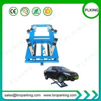 

Movable small hydraulic double scissor lift table cart