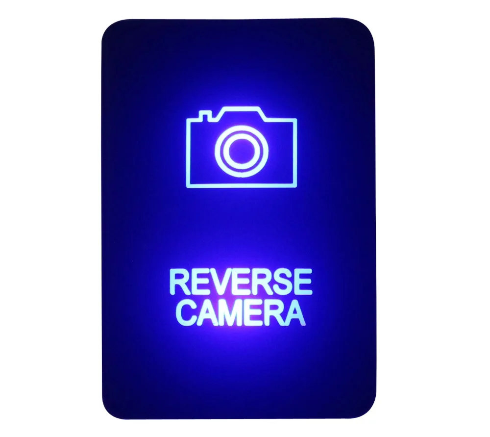DIY Switch 12V 3Amp Blue LED REVERSE font b CAMERA b font Push Button Switch For
