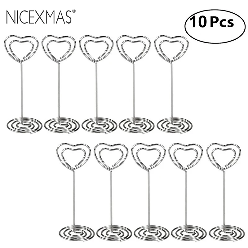 NICEXMAS 10 шт. место держатель для карт в форме сердца звезды s свадебное украшение