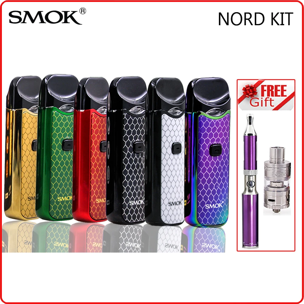 

NEW! Original SMOK Nord Kit Button-triggered Pod Anti-Leaking Mini Vape Pen with 1100mAh Battery Pods Coil Accessories VS NOVO