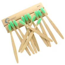 DR. Идеальная 500 шт./лот натуральный бамбук уход за руками мягкая щетина Экологичная деревянная бамбуковая зубная щетка для ухода за полостью рта