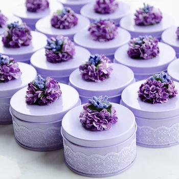 

30pcs European candy boxes creative personality tin wedding supplies wholesale wedding candy box cylinder candy boxes