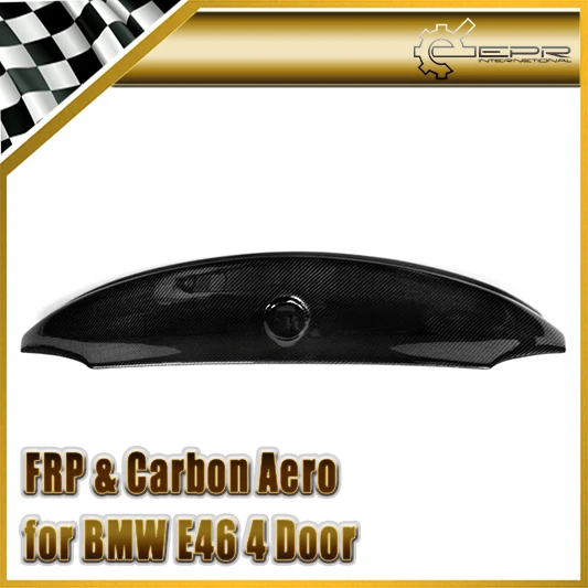 Автомобильный Стайлинг для BMW E46 CSL 4 двери 4Dr углеродного волокна задний багажник спойлер