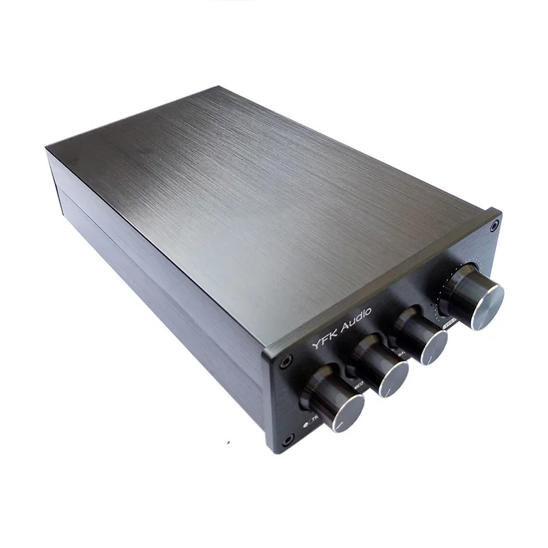 Black Mini Aluminum Amplifier Chassis Preamplifier Case Tone Board Pre