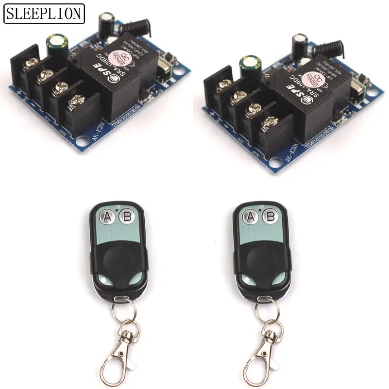 Wide Volt 12V 24V 36V 48V 30A Relay Remote Control ON OFF Switch Light 12V-48V Waterproof Remote Control 433MHz315MHz (2)