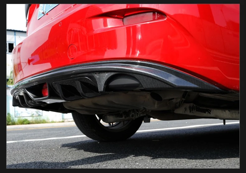  For Mazda 3 AXELA 2014.2015.2016.2017 Rear Lip Spoiler Car Bumper Diffuser Auto Accessories