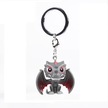 Game Of Thrones Dragon Action Figures Children Toy Fire Dragon Keychain With Retail Box
