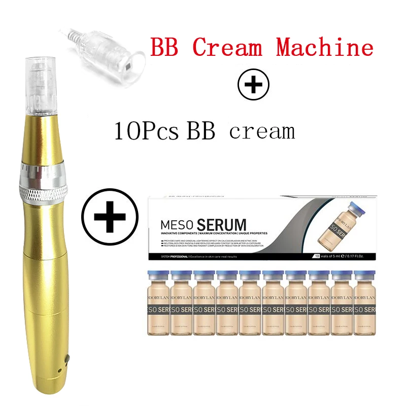 

Korean Makeup Kit 10pcs/set 5ml BB cream serum and Mesowhite Serum Electric pen Brightening Serum cc glow pen Acne Anti-wrinkle