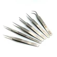 1 шт., пинцет Jingliang высокого качества из нержавеющей стали, Супер жесткий антикислотный Набор накладных ресниц и мелких предметов, инструменты для ремонта