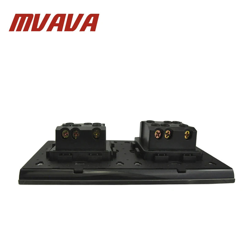 Mvava роскошный настенный выключатель с бронзовой рамкой 16A 110-250 В, декоративная 4 банды, электрическая световая кнопка включения, настенный выключатель, заводская цена