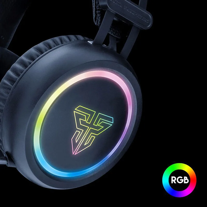 

Headphones Earphone Headset RGB Light Wired USB Soft Adjustable For Playing Game 8899