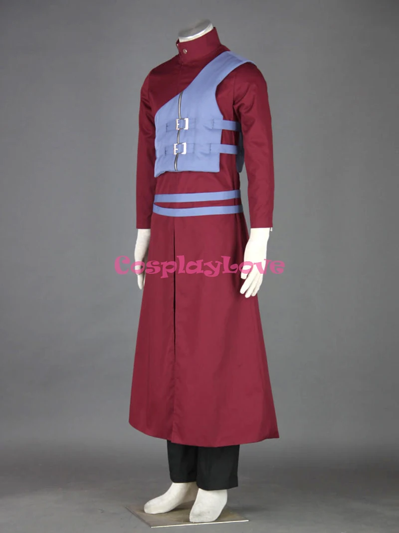 CosplayLove Naruto Shippuden Cosplay Costume Naruto Purple Dark Red Gaara 7th Cosplay Costume Custom Made For Halloween