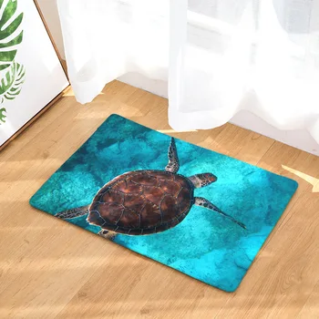 

CAMMITEVER Sea Turtle Carpets For Living Room Modern Area Rug For Bedroom Kitchen Room Doormats