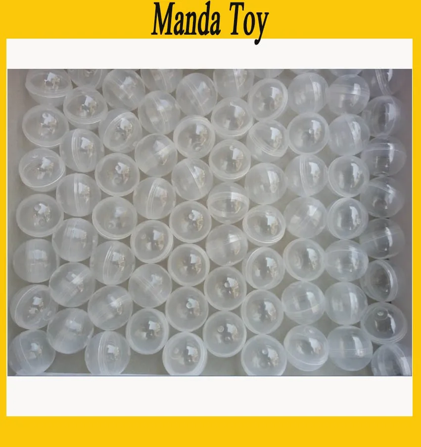 

32mm Clear Plastic Capsule Toy Capsules For Vending Empty Plastic Toys Ball 1000pcs/Lot Free Shipping