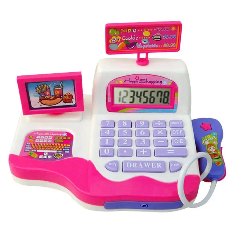 

Electronic Simulation Cash Register Toy Kids Supermarket Shopping Pretend Play Toys Children Money Manegement Learning Toys Gift