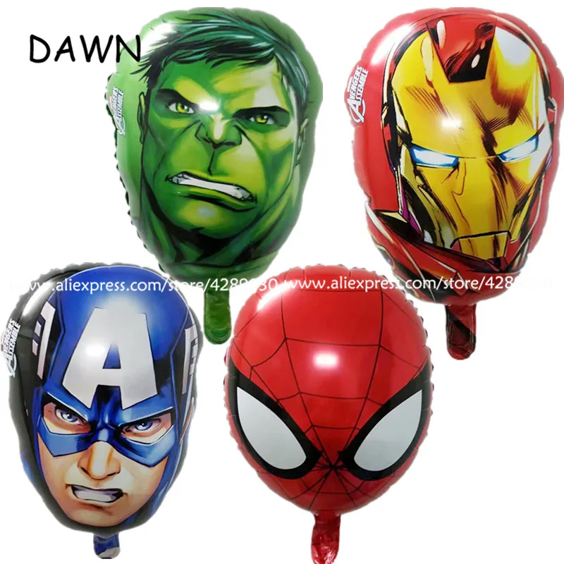 

1pcs/lot 16 inch The Avengers foil balloons super hero helium globos Captain America superman ballon for boy's birthday supplies