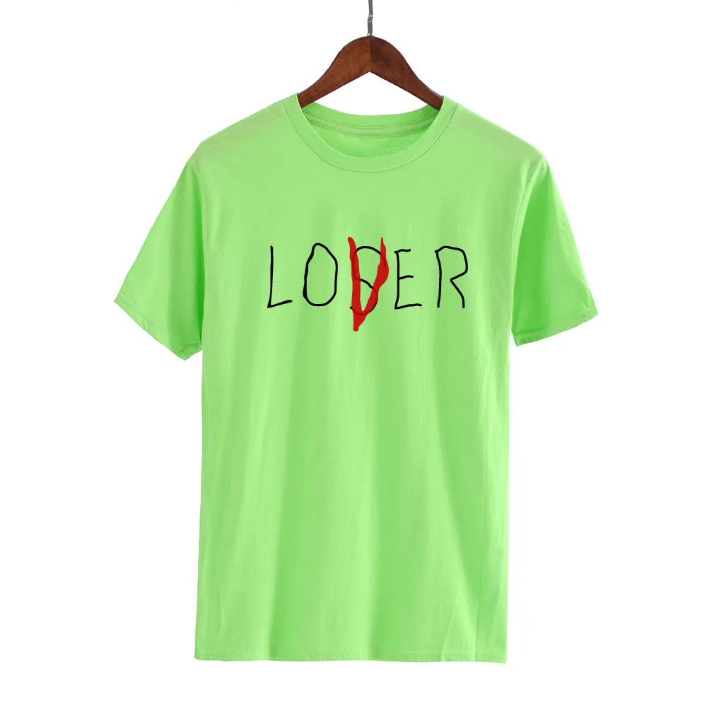 Новинка 2018 г. летняя рубашка Lover Loser футболка Для мужчин женщин Повседневное