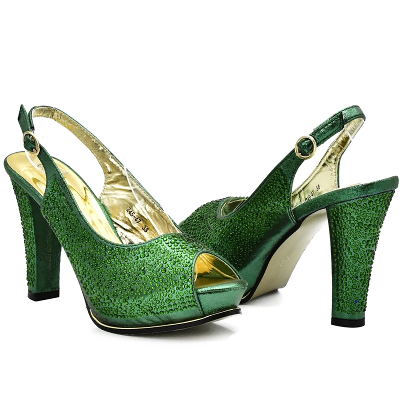 Negro Y A Tinto Las Bolsa Conjunto Juego Con Nueva De Llegada La Zapatos Ventas verde Alta En Rhinestone vino oro Mujeres plata Nigeriano Decorado Bolso Calidad aqR40Haw
