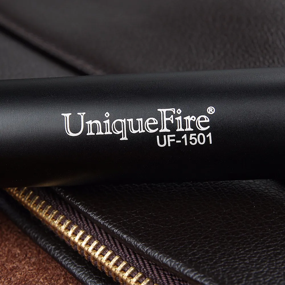 Uniquefire 1501 recharger battery Flashlight  adjustable  LED tactical Torch + Pressure Switch + Gun Mount + two slot charger9