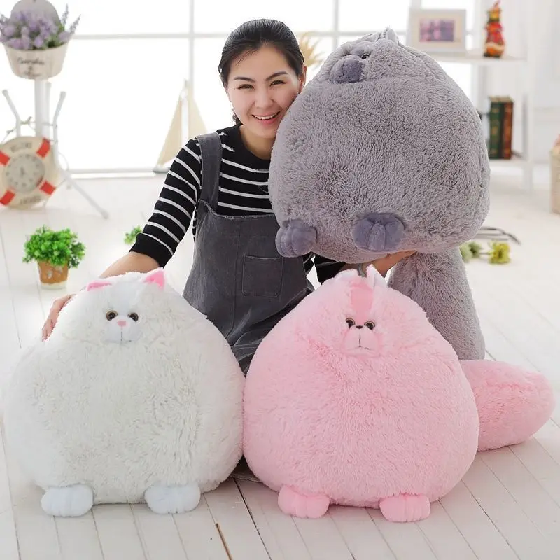 

30cm Plush Toy kawaii Pillow Persian Fat Cat Round Ball Shape Cushions Fancy Doll Fancy interesting Gift PP Cotton Multicolor