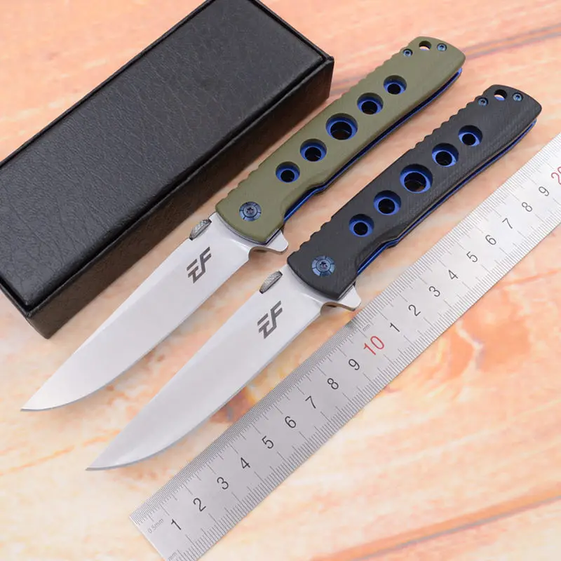 Eafengrow Made 1964 ball bearing Folding D2 Steel G10 Camping Hunting Survival Outdoor EDC Tool Utility Kitchen Knife