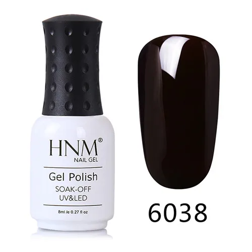 HNM один шаг одноцветное Цвет УФ гель лак для ногтей Soak Off живопись Gellak длительный Светодиодный УФ-лампы гель тиснения эмаль 8 мл - Цвет: 6038