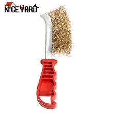 NICEYARD коррозионная щетка ручная щетка из медной проволоки многоцелевой ржавчины крашеные металлические для чистки инструмент