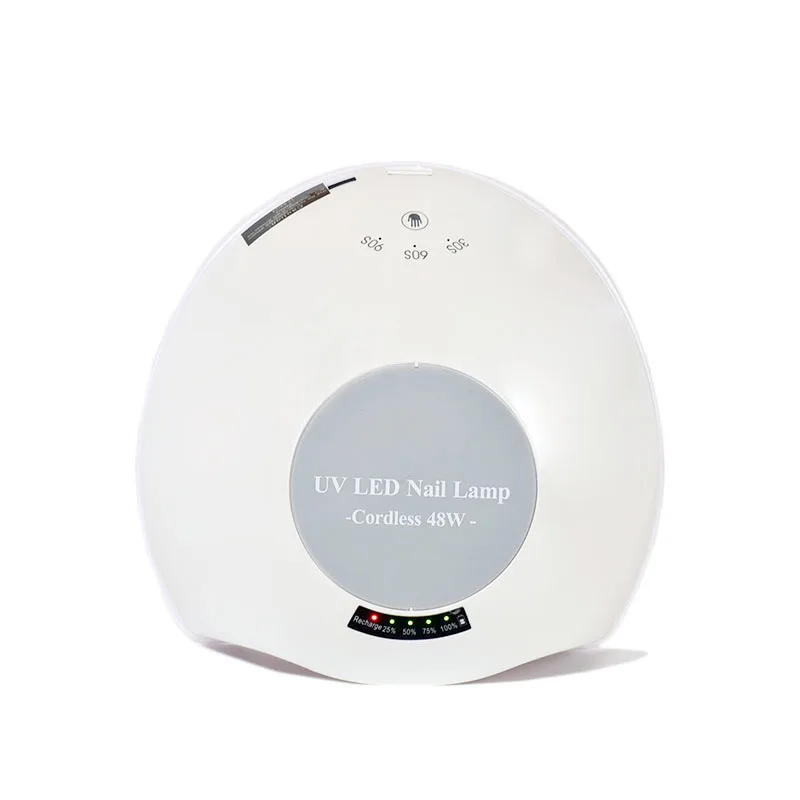 

48W Rechargeable Nail Gel Wireless Rechargeable LED UV Nail Dryer Apparatus for Manicure Curing Lamp with Automatic Sensor