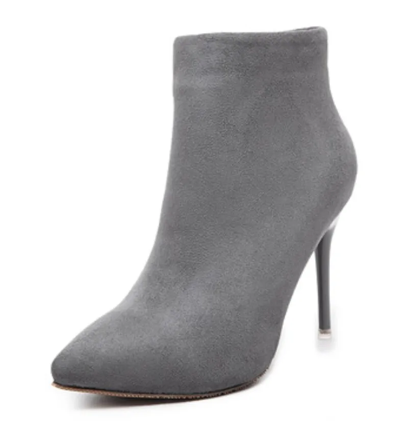35 40 sapato feminino botas mujer gray pink black blue orange purple women plain concise ankle