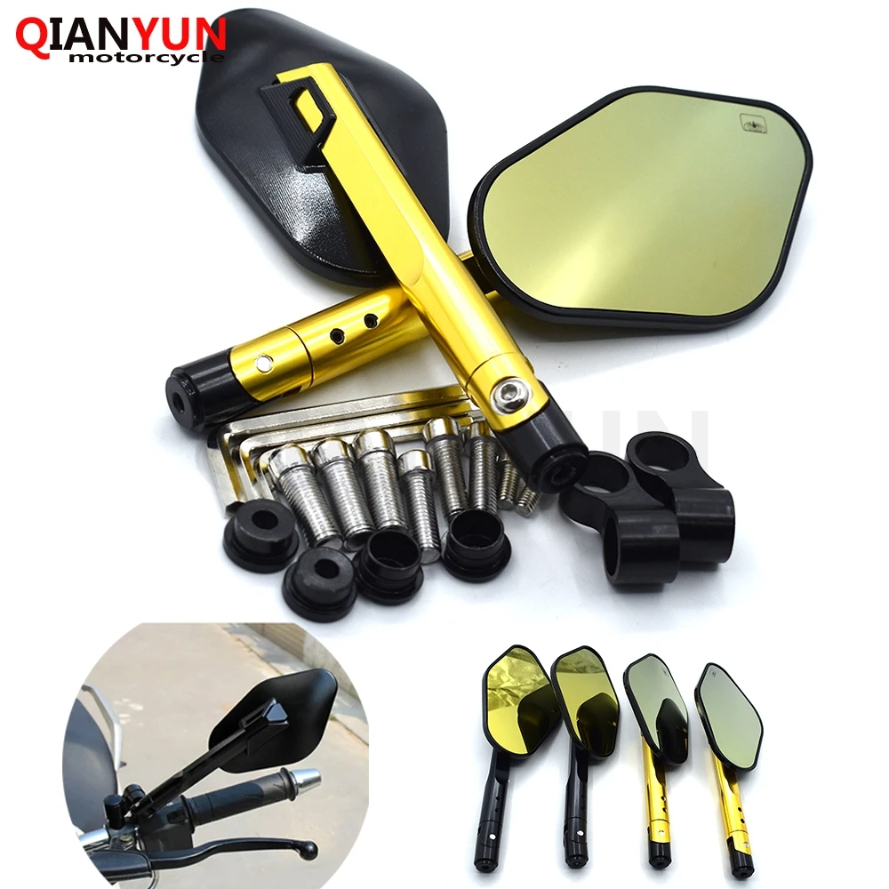 

New universal motorcycle 8mm 10mm CNC aluminum rearview mirror for Triumph DAYTONA 955i SPEED TRIPLE SRINT ST SPRINT RS
