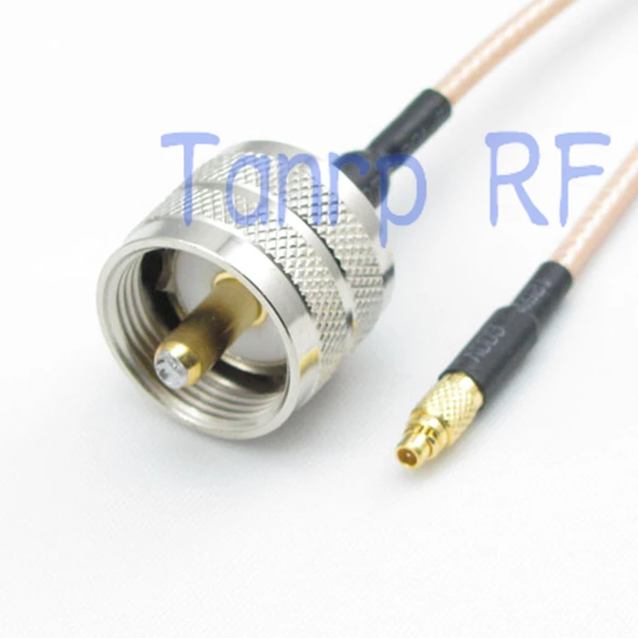 

50CM Pigtail coaxial jumper cable RG316 extension cord 20in MMCX male plug to UHF male PL259 plug RF adapter connector