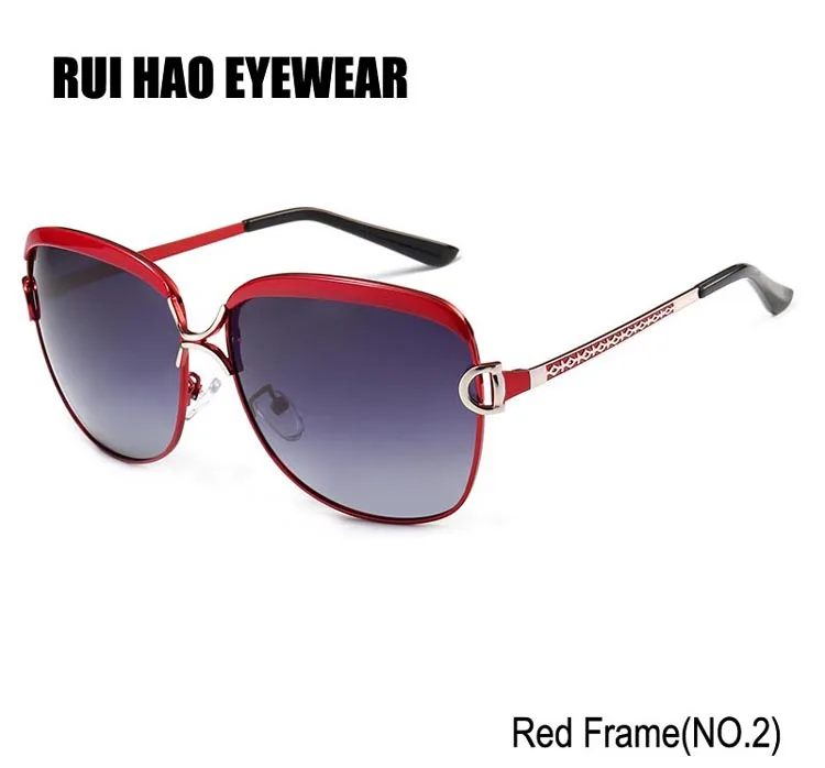 RUI HAO EYEWEAR брендовые Модные женские очки для вождения поляризованные солнцезащитные очки женские солнцезащитные очки UV 8702