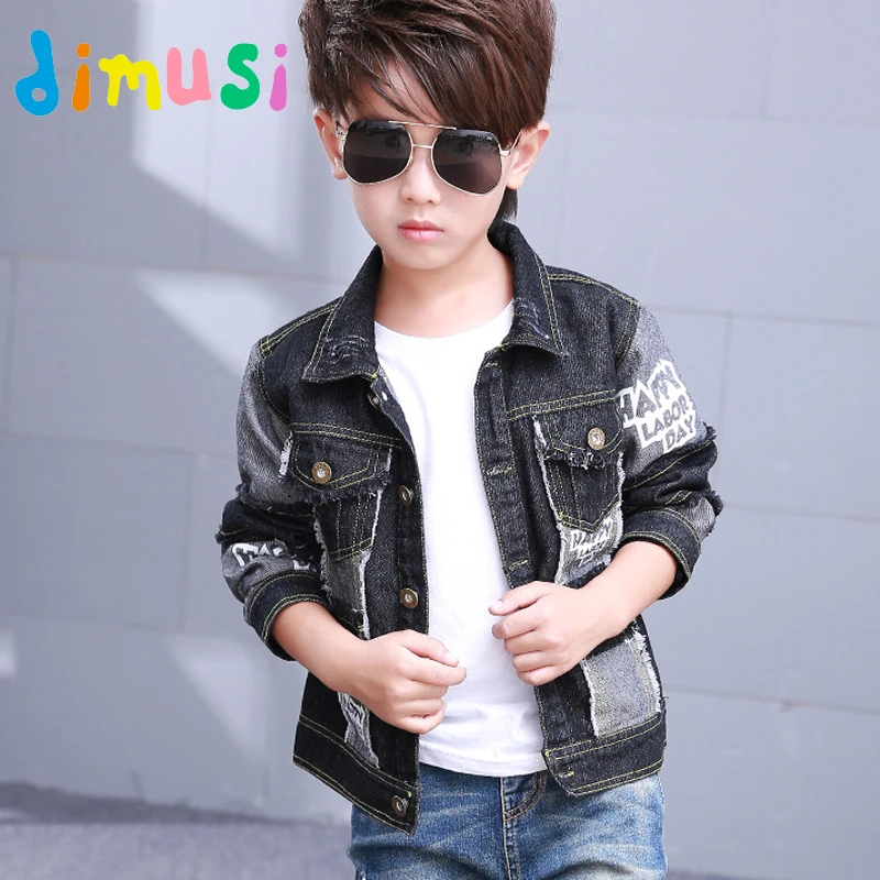 childrens black denim jacket