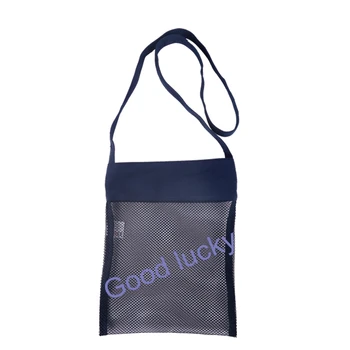 

Free shipping 50pcs/lot high quality sand away mesh bag durable mesh canvas children's beach seashell bag mesh seashell bags