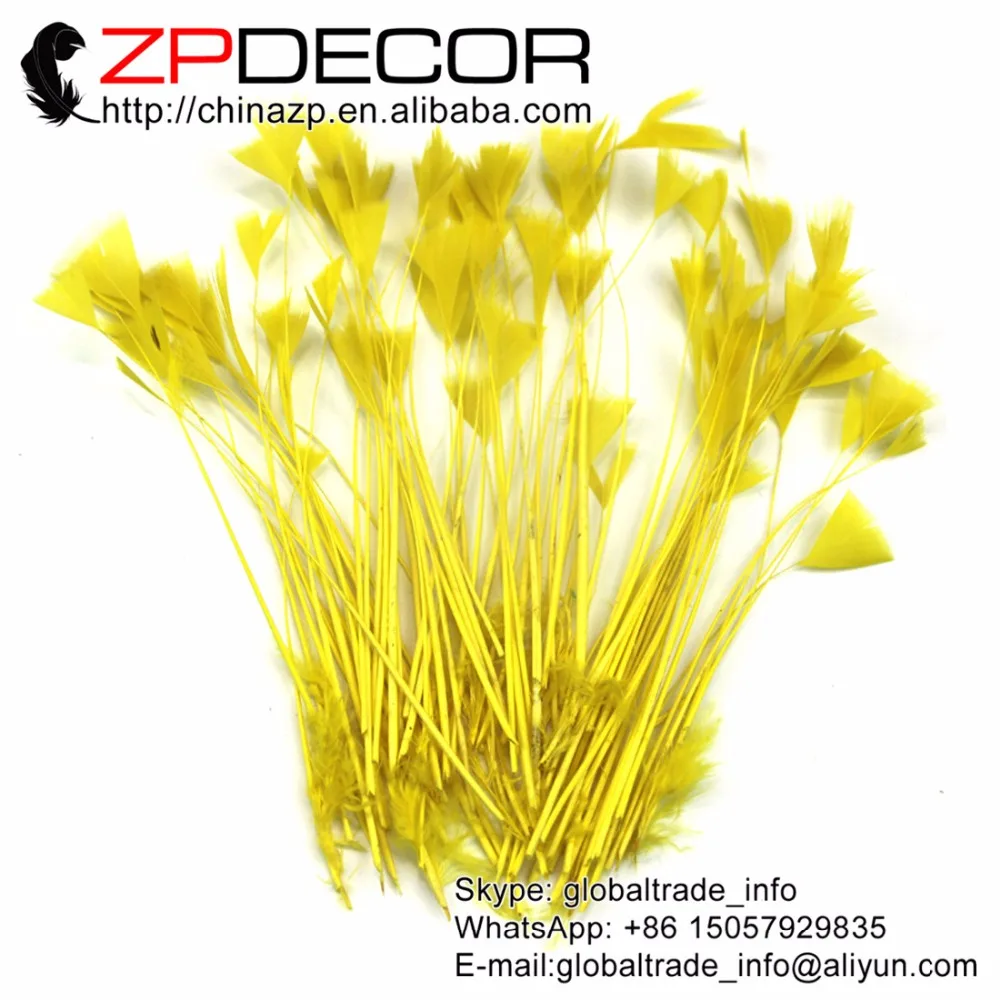 ZPDECOR 100 шт./лот 15-20 см (6-8 дюймов) красивые желтые окрашенные в полоску турецкие