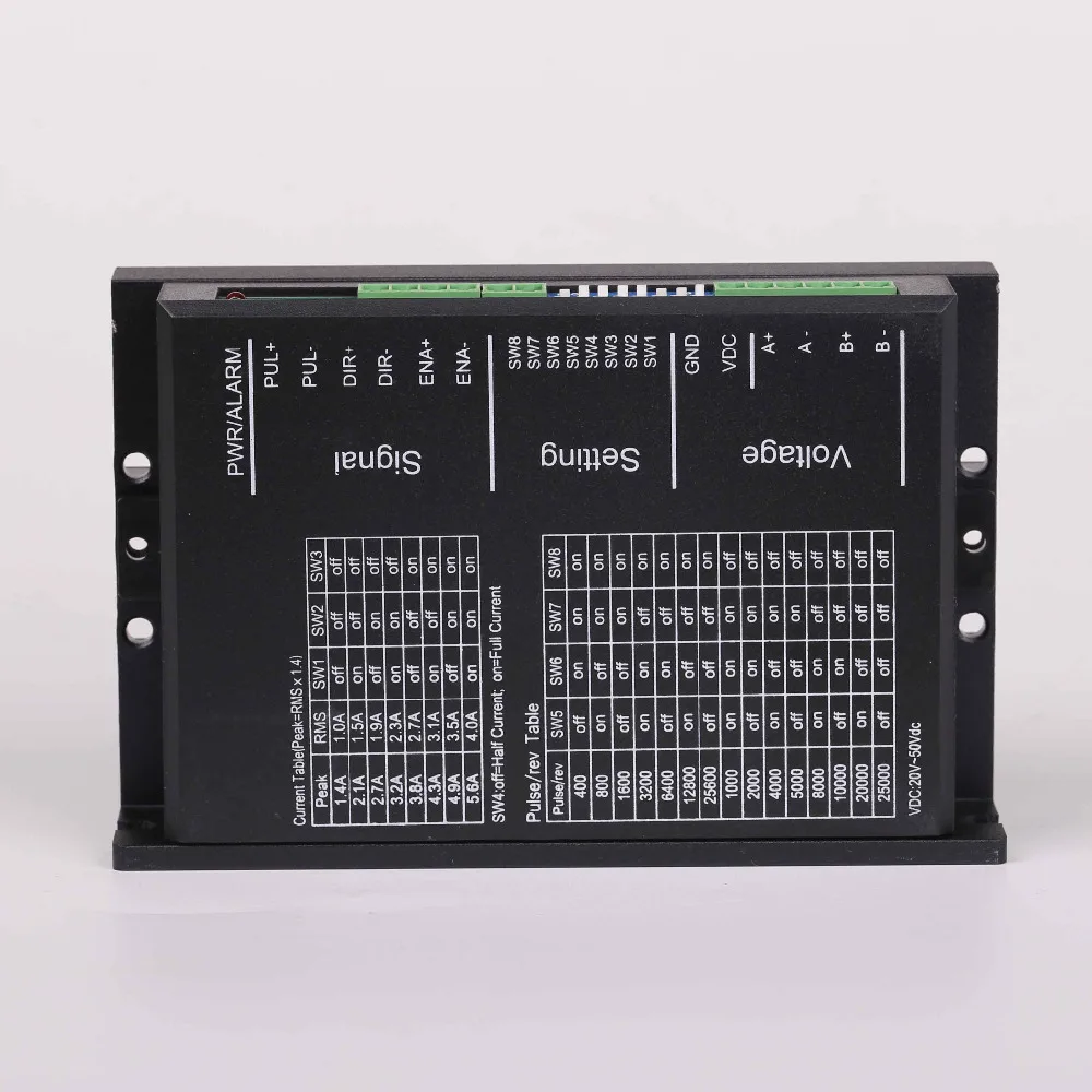 

DC36V bldc motor driver digital DSP control 5.6A stepper motor driver MC556E for 57/86mm stepper motor support ardunio control