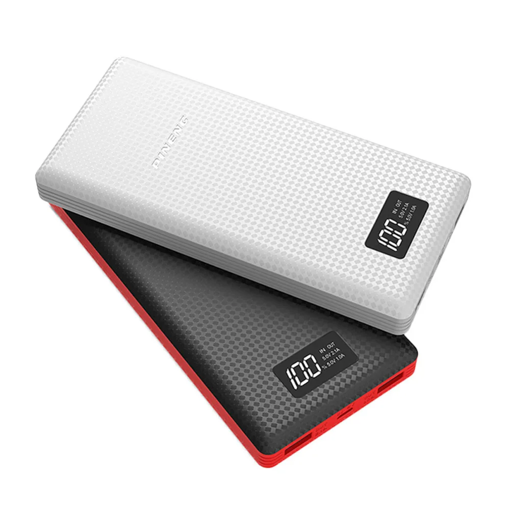 External Battery 20000 mAh Power Bank pineng pn 969 With LED Dual USB Charging Portable Mobile