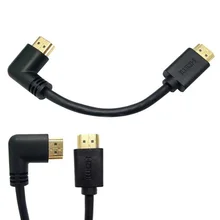 Черный 15 см 1080P 4K прямоугольный HDMI 2,0 кабель «Папа-папа» для xbox HDTV DVD видео