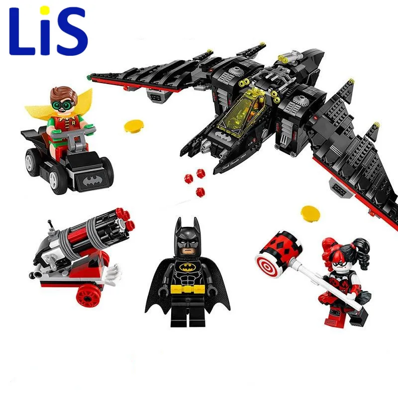 (Lis) 07080 1068pcs Building Blocks Brick Creative Series super hero batman double-faced man Children Educational baby Toys baby-building-blocks