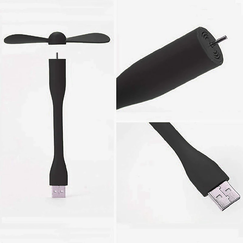 Мини вентилятор USB креативный гибкий портативный охлаждающий для ноутбука