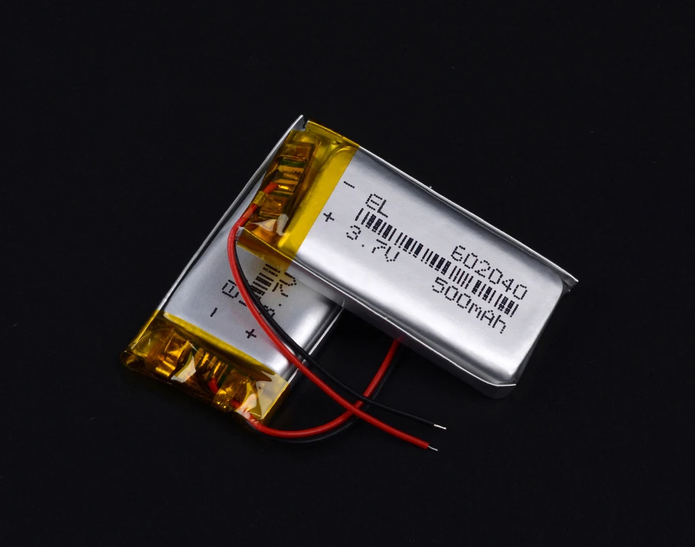 602040 500mAh 3,7 v Li Ion Po литий-полимерные батареи для диктофона гиромиашку Автомобильный видеорегистратор зеркало gps навигация