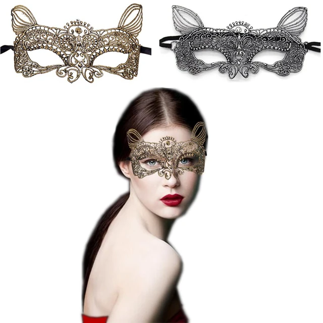 Sexy Mask Halloween Party Lace Mask Cosplay Black Half Face Halloween