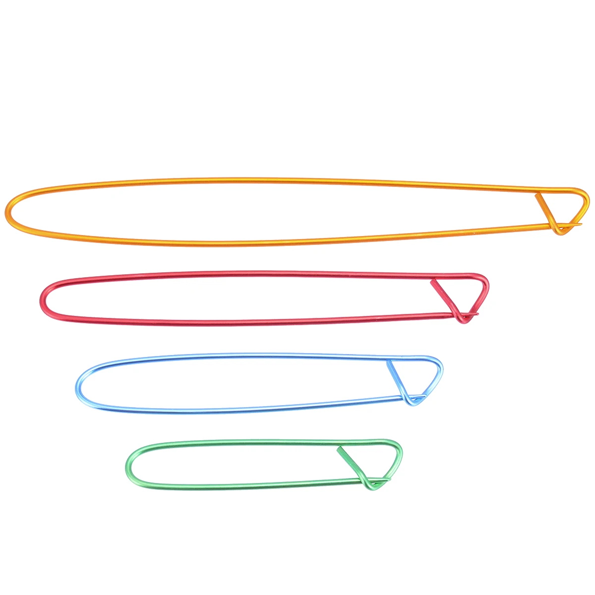 4pcs/set Aluminum Knit Stitch Holders Pins Knitting Needles Markers Crochet Hooks Locking Stitch Seam DIY Crafts Sewing Tools