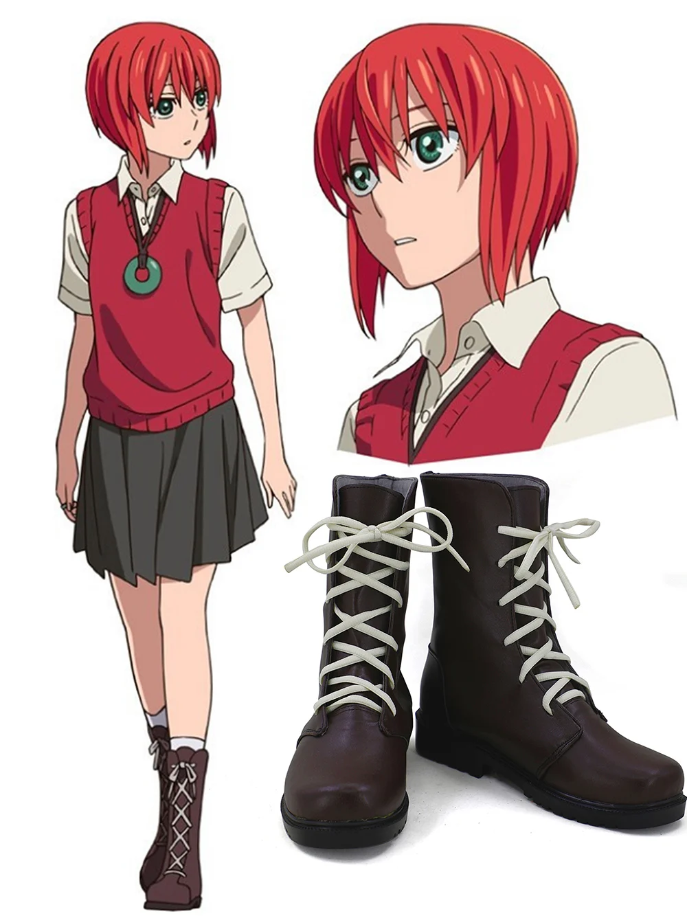 

The Ancient Magus' Bride Chise Hatori Cosplay Boots Shoes Custom Made