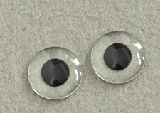 5 пар/лот Blyth кукла глаза ученика 5 стилей глаза чипсы прозрачная большая черная игрушка ученика глаз для пользовательских стеклянных глаз для игрушек куклы - Цвет: black pupil