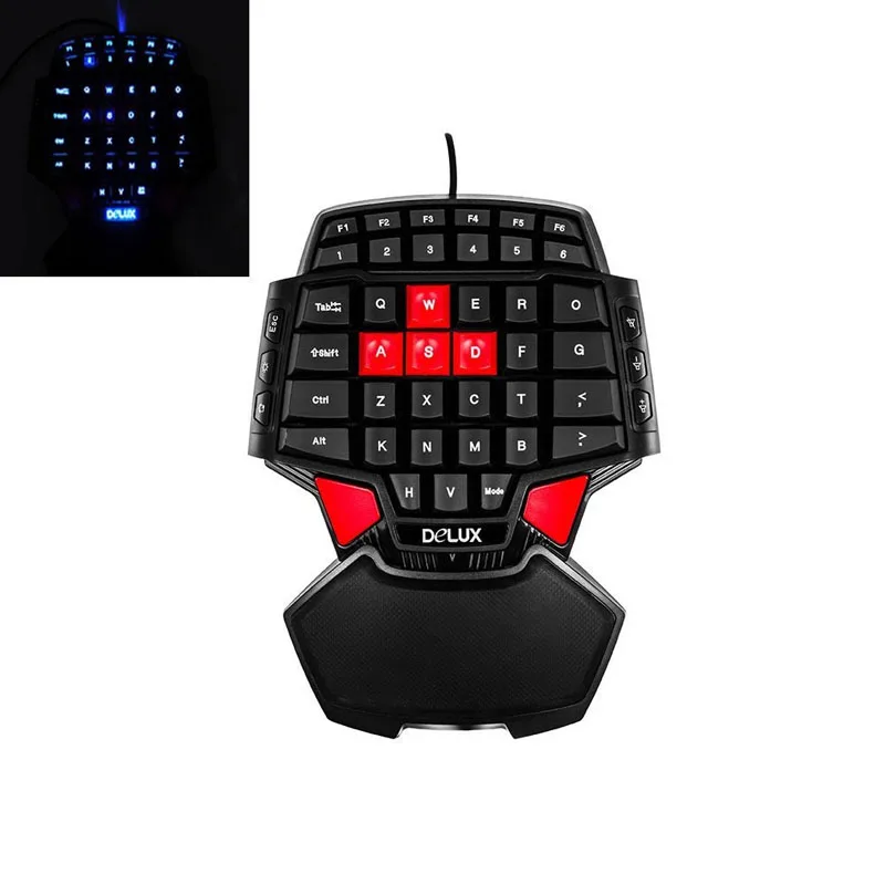 

Professional Gaming Keyboard LED Backlight Wired USB Game For CS LOL WOT T9