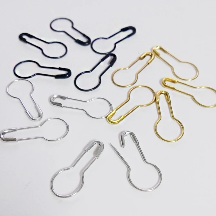 

garment safety pins,1000pcs/lot,silver gold black Calabash pin,label accessories components,garment pin Pear Bulb Gourd safe pin
