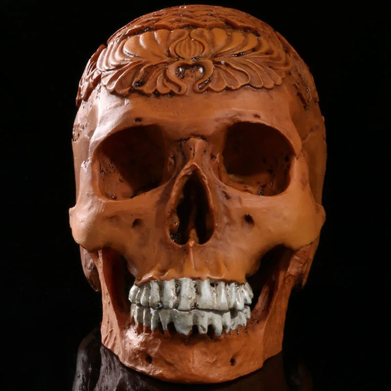 Статуи черепа из смолы BUF для украшения креативного моделирования статуя