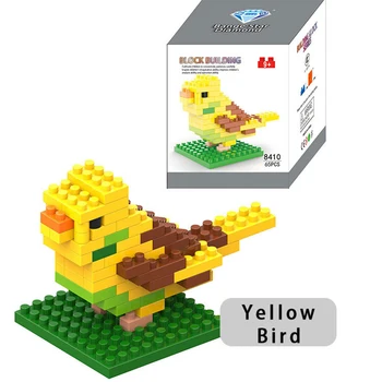 

Mini modular interlocking plastic blocks self-locking bricks toys for children bear Orangutan bird animals Figures kids gift