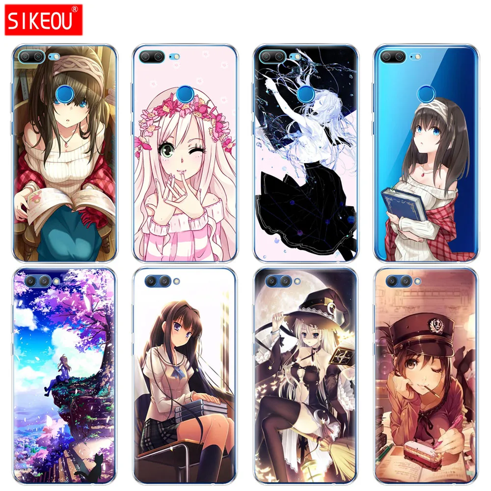 

Silicone Cover phone Case for Huawei Honor 10 V10 3c 4C 5c 5x 4A 6A 6C pro 6X 7X 6 7 8 9 LITE Sexy the anime cute kawaii Girl